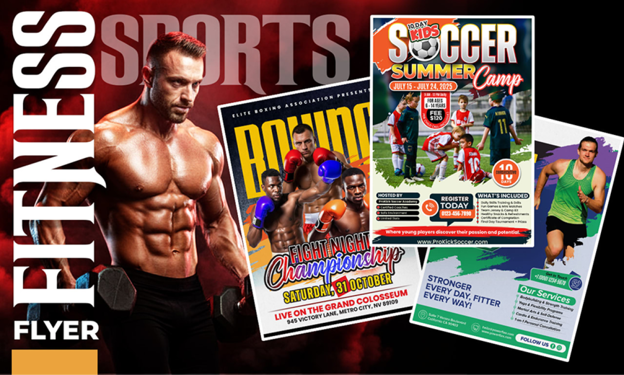 Premium Sports & Fitness Flyer Design
